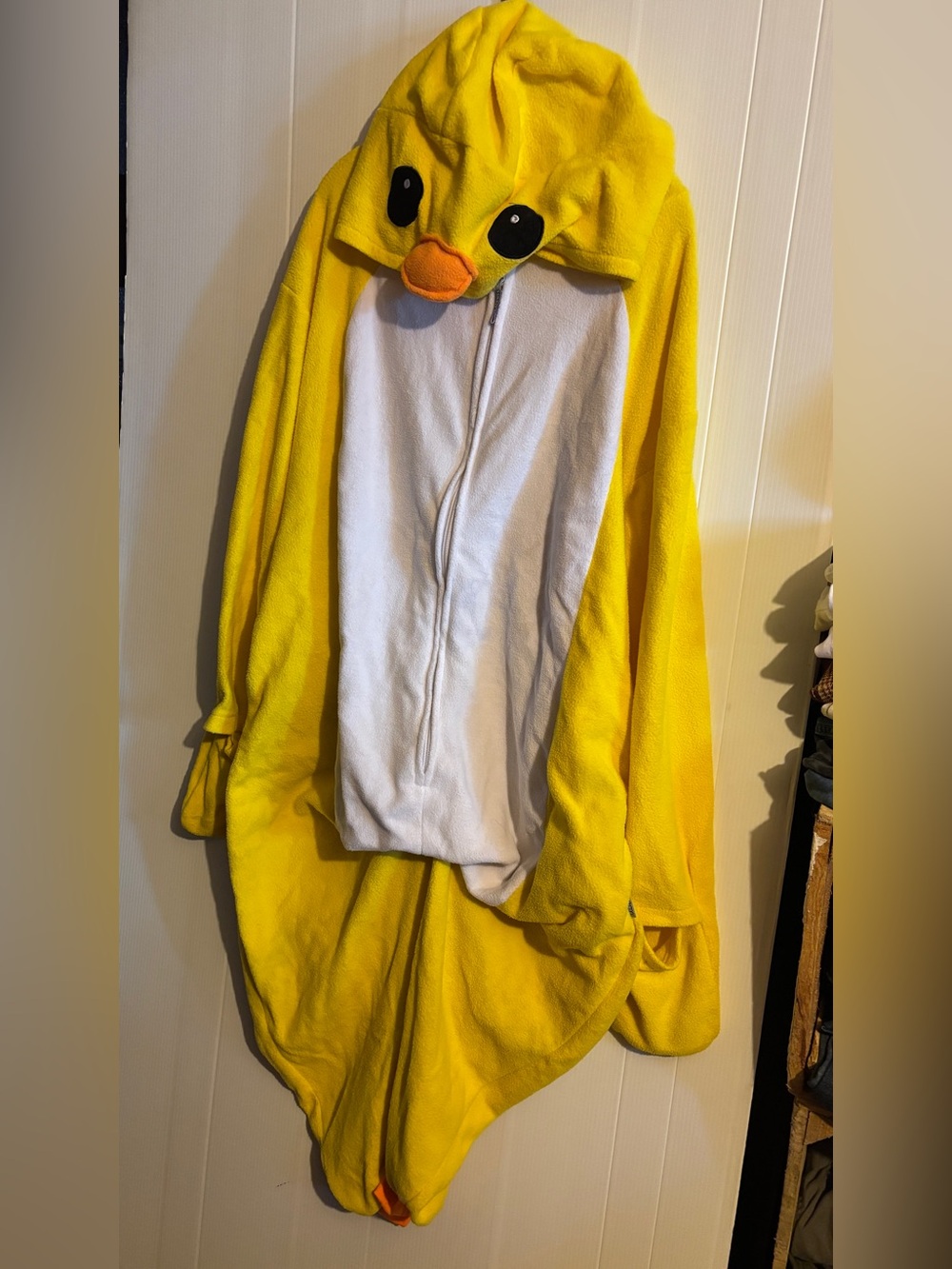 Yellow Duck Kids Hooded Pajamas - Cozy Fleece Onesi costume